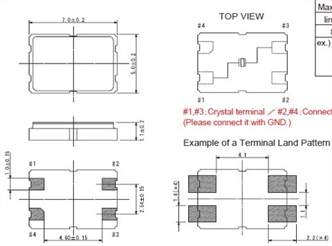 貼片晶振,石英晶體,KH-7050晶振