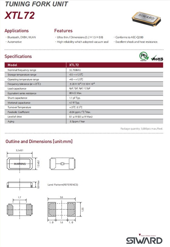 XTL72規(guī)格，車用