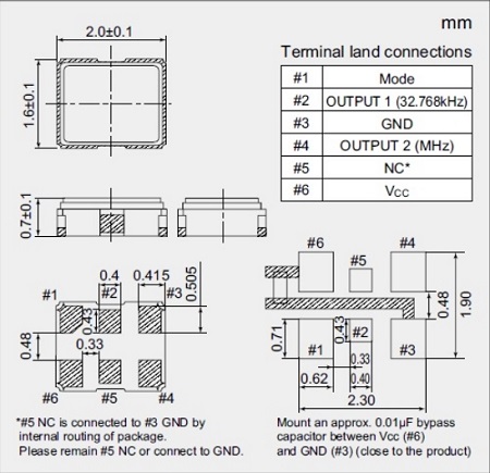 KHz與MHz同時輸出的時鐘有源晶體