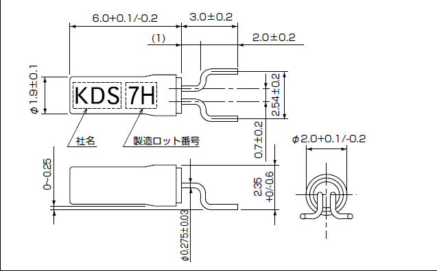 圓柱型KHZ諧振器,進(jìn)口彎腳無(wú)源晶振,SM-26F晶振