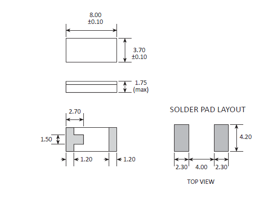 低污染石英進(jìn)口晶振,8037MHZ無(wú)源諧振器,CC1A-T1AH晶振