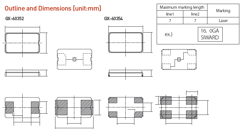 辦公自動化晶振,GX-60352晶振,8M晶振