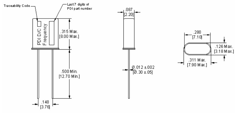 PDI晶振,U1晶振,石英晶體諧振器