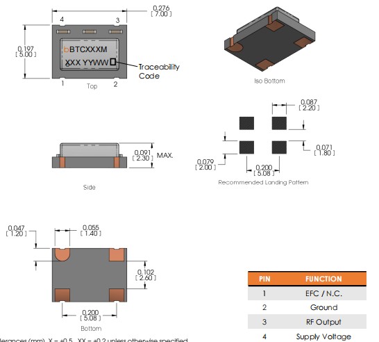 Bliley晶振,BTCS7晶振,BTCS7-20MHZMCN-ABBT晶振