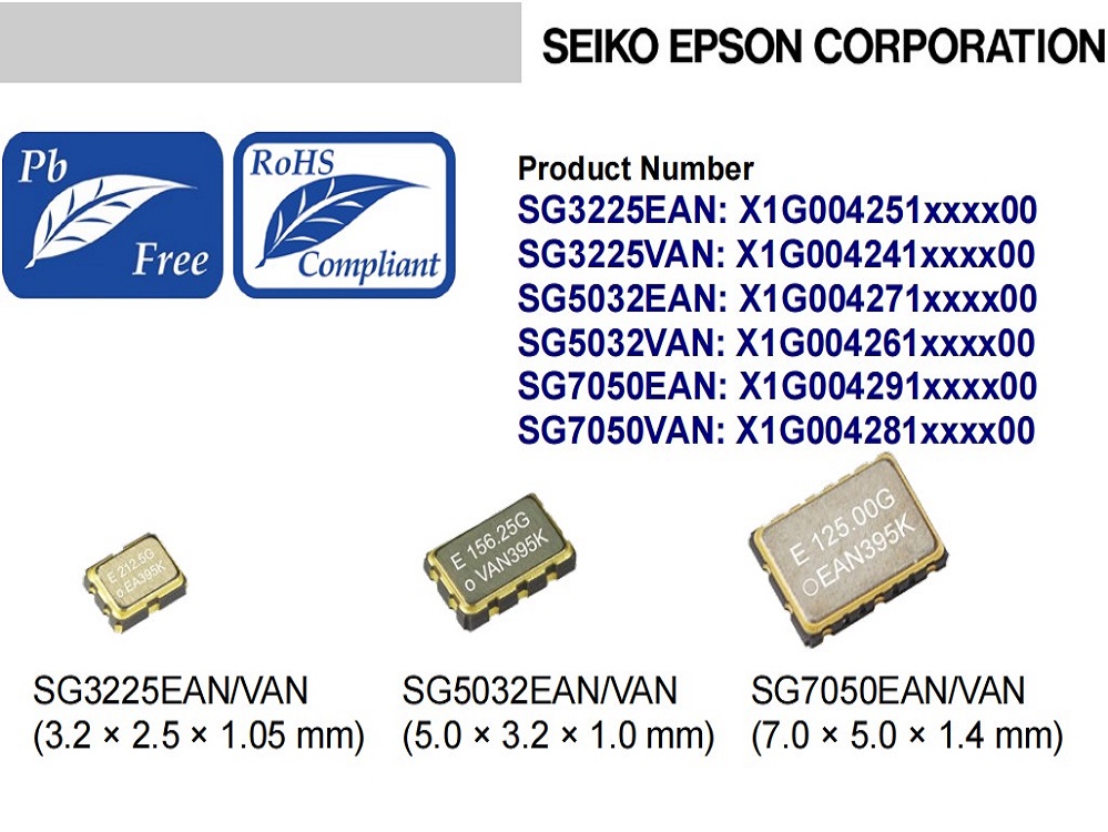 SG3225EAN，SG3225VAN,SG5032EAN,SG5032VAN,SG7050EAN,SG7050VAN